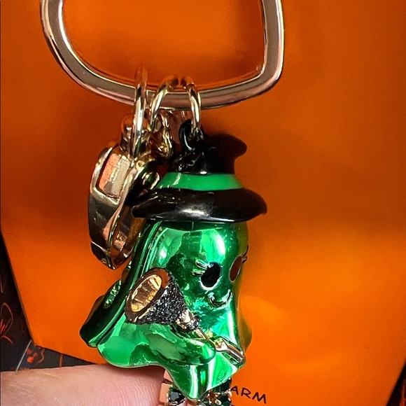 Betsey Johnson | Emerald Ghost Witch Bag Charm - Picture 5 of 10